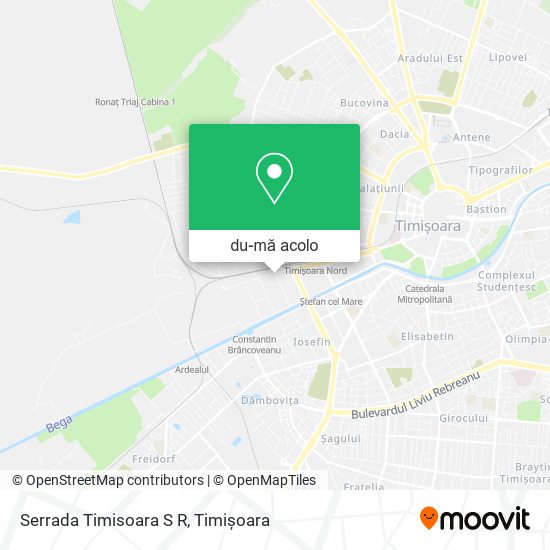 Hartă Serrada Timisoara S R