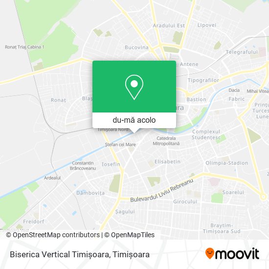Hartă Biserica Vertical Timișoara