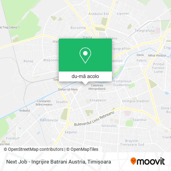Hartă Next Job - Ingrijire Batrani Austria