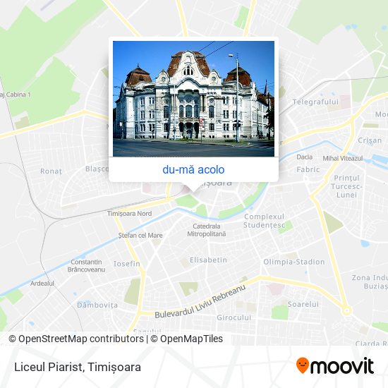 Hartă Liceul Piarist