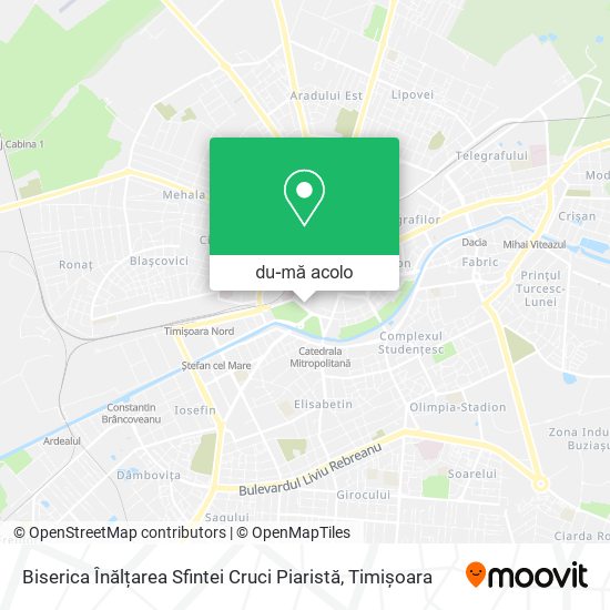 Hartă Biserica Înălțarea Sfintei Cruci Piaristă