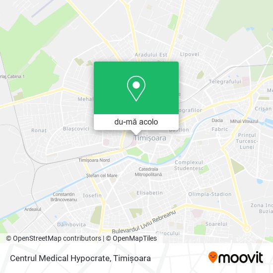 Hartă Centrul Medical Hypocrate