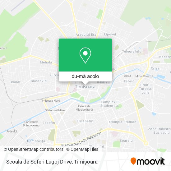 Hartă Scoala de Soferi Lugoj Drive