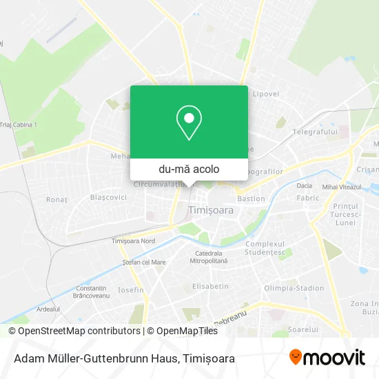 Hartă Adam Müller-Guttenbrunn Haus