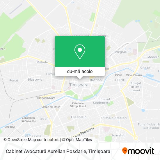 Hartă Cabinet Avocatură Aurelian Posdarie