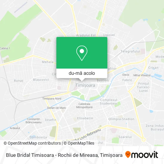 Hartă Blue Bridal Timisoara - Rochii de Mireasa