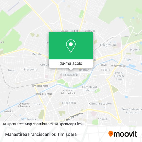 Hartă Mănăstirea Franciscanilor