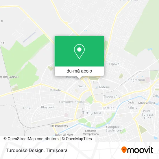 Hartă Turquoise Design