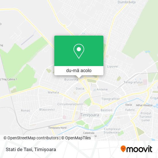 Hartă Stati de Taxi