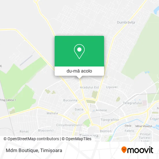 Hartă Mdm Boutique