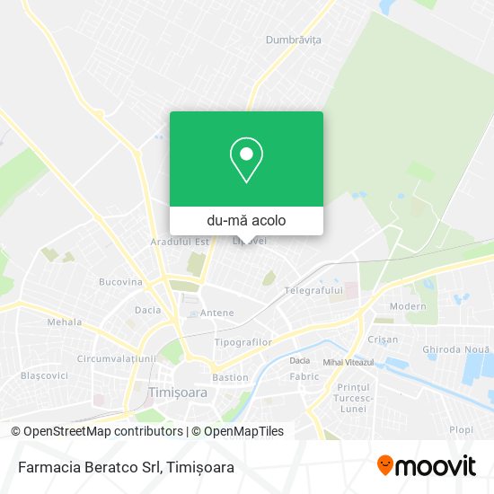 Hartă Farmacia Beratco Srl
