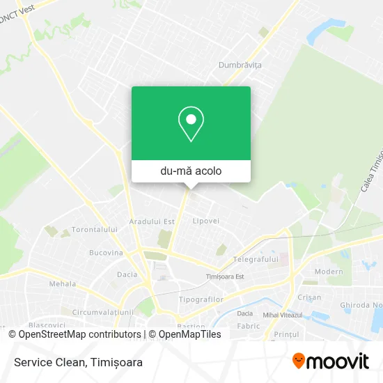 Hartă Service Clean