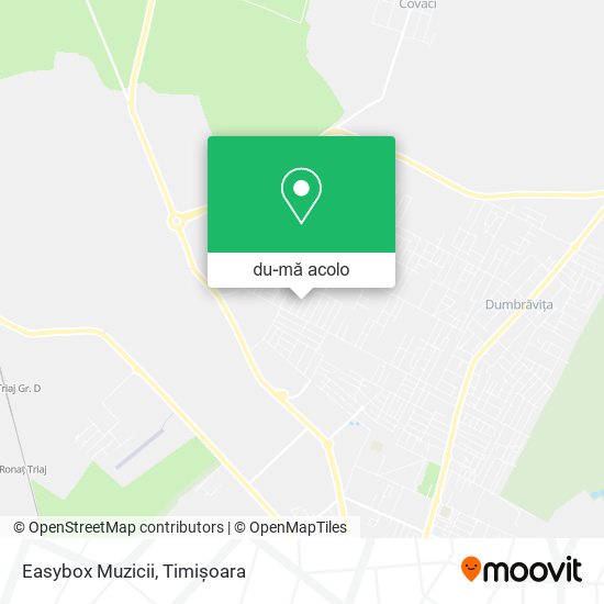 Hartă Easybox Muzicii