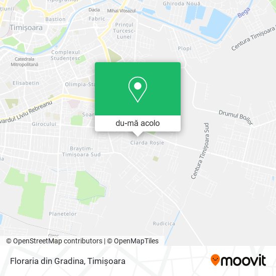 Hartă Floraria din Gradina