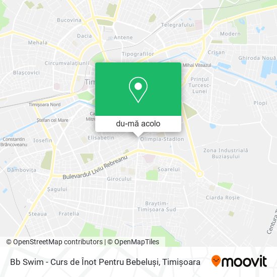 Hartă Bb Swim - Curs de Înot Pentru Bebeluși
