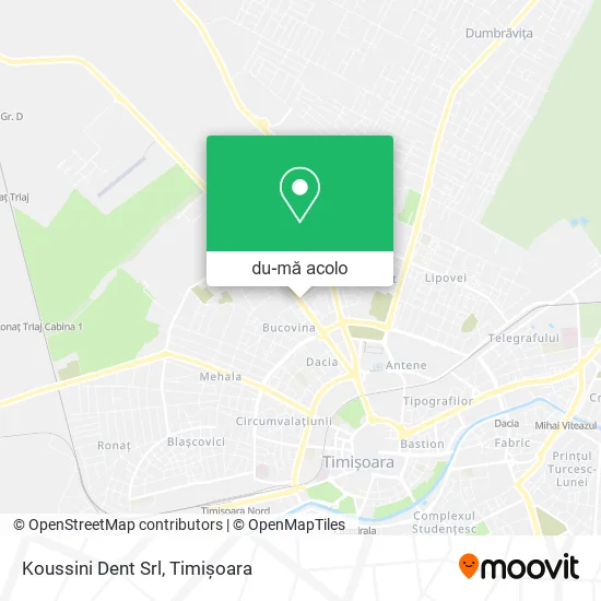 Hartă Koussini Dent Srl