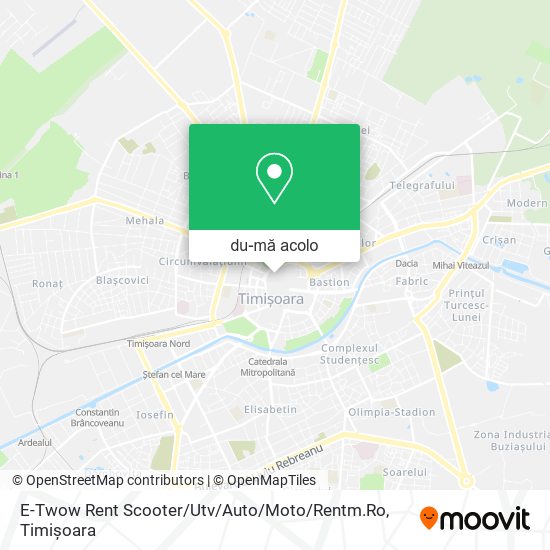 Hartă E-Twow Rent Scooter / Utv / Auto / Moto / Rentm.Ro