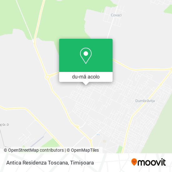Hartă Antica Residenza Toscana