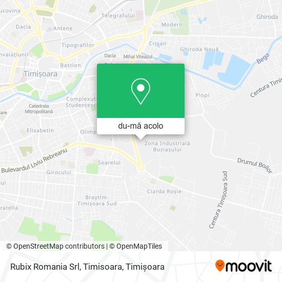 Hartă Rubix Romania Srl, Timisoara