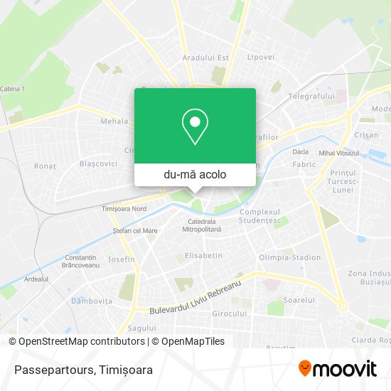 Hartă Passepartours