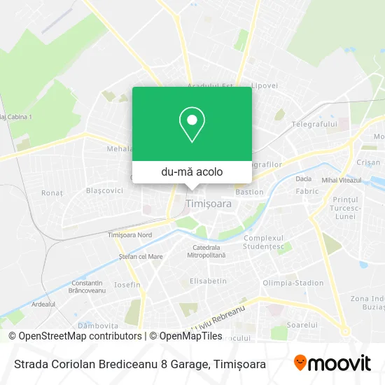 Hartă Strada Coriolan Brediceanu 8 Garage