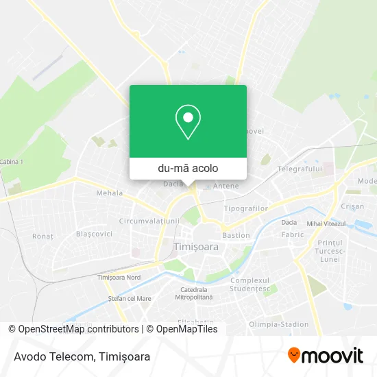Hartă Avodo Telecom