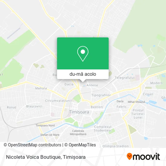 Hartă Nicoleta Voica Boutique