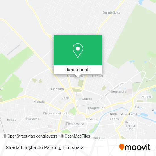Hartă Strada Liniștei 46 Parking
