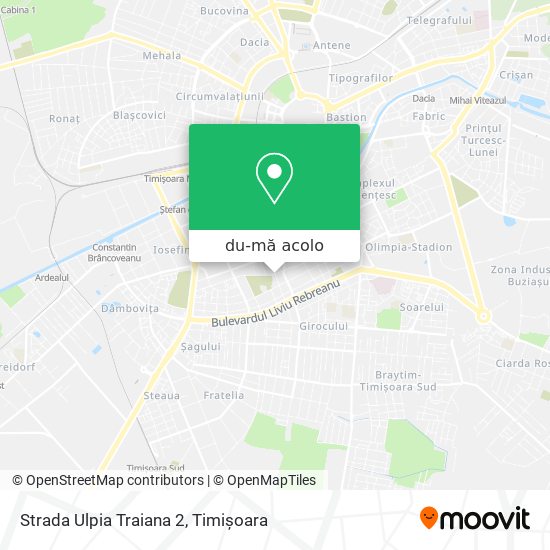 Hartă Strada Ulpia Traiana 2