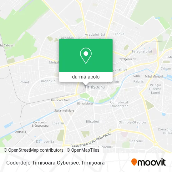 Hartă Coderdojo Timisoara Cybersec