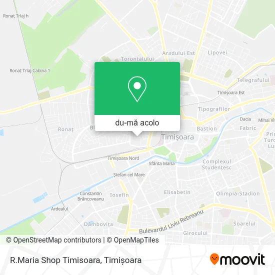 Hartă R.Maria Shop Timisoara