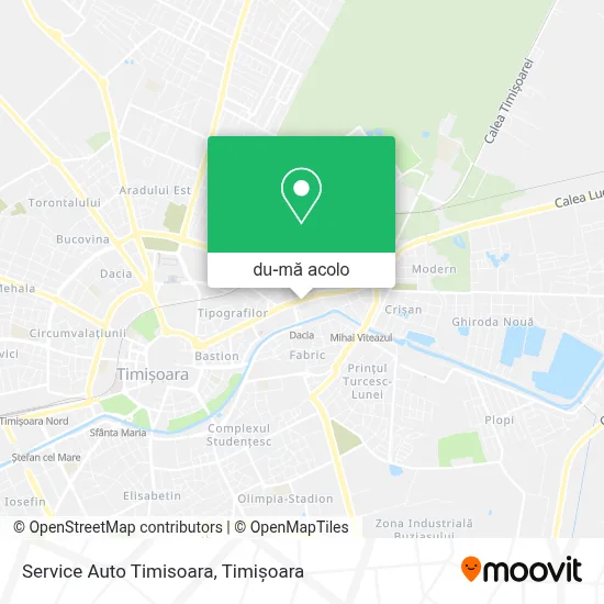Hartă Service Auto Timisoara