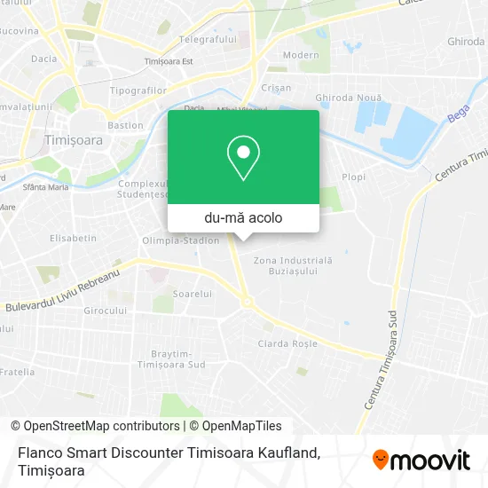Hartă Flanco Smart Discounter Timisoara Kaufland