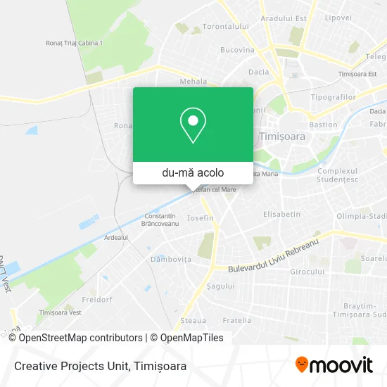 Hartă Creative Projects Unit