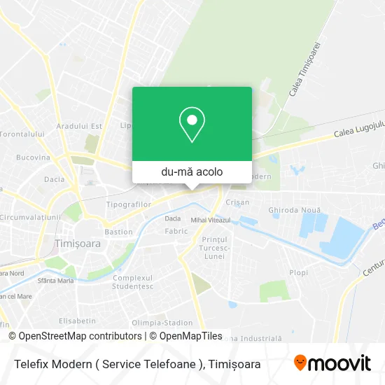 Hartă Telefix Modern ( Service Telefoane )