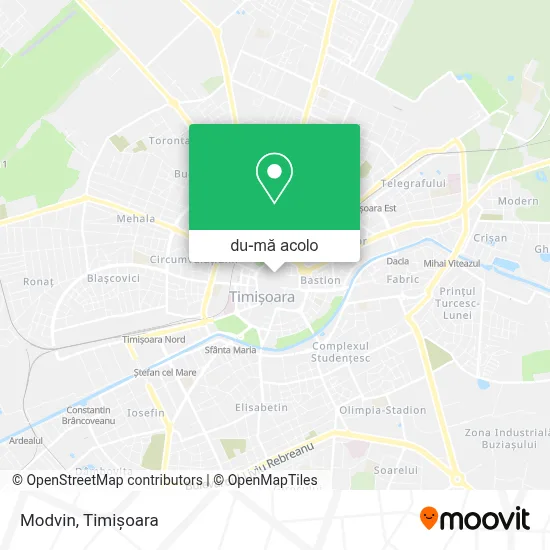 Hartă Modvin