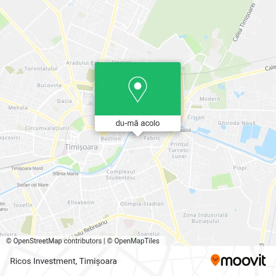 Hartă Ricos Investment