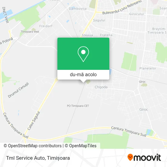 Hartă Tml Service Auto