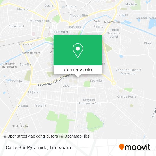 Hartă Caffe Bar Pyramida