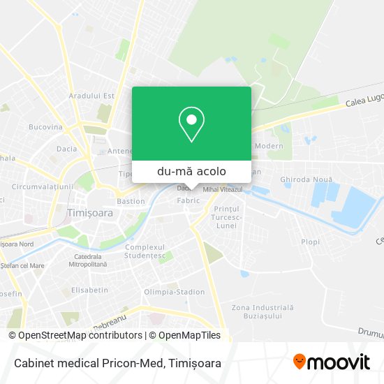 Hartă Cabinet medical Pricon-Med