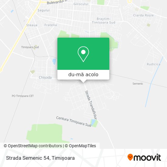 Hartă Strada Semenic 54