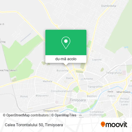 Hartă Calea Torontalului 50