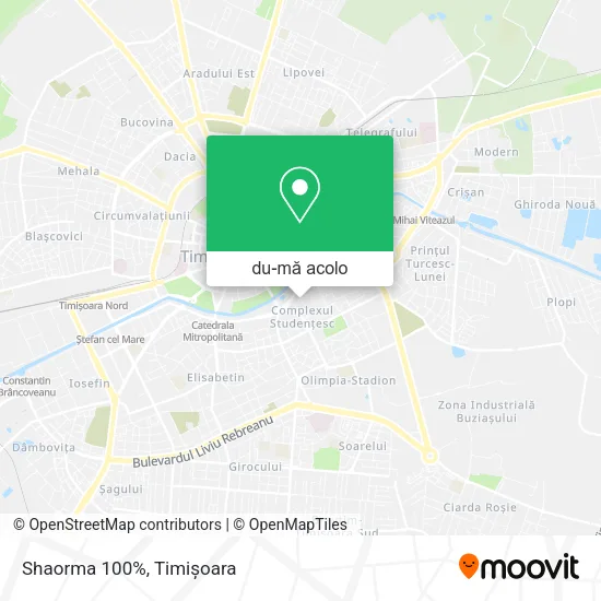 Hartă Shaorma 100%