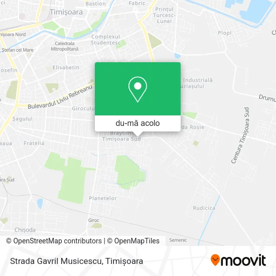 Hartă Strada Gavril Musicescu