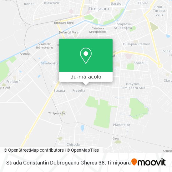 Hartă Strada Constantin Dobrogeanu Gherea 38