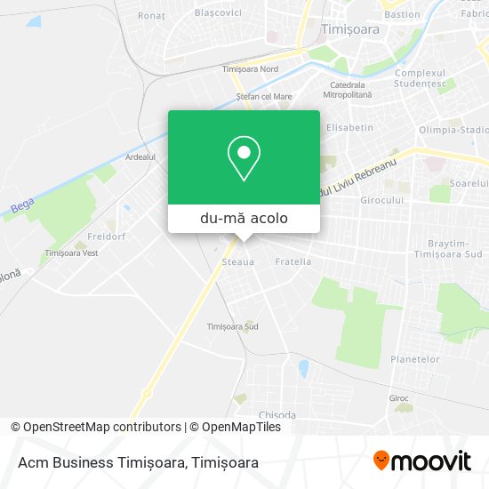 Hartă Acm Business Timișoara