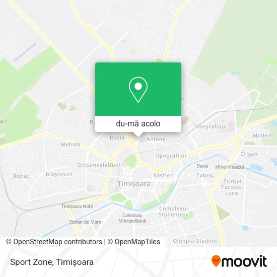 Hartă Sport Zone