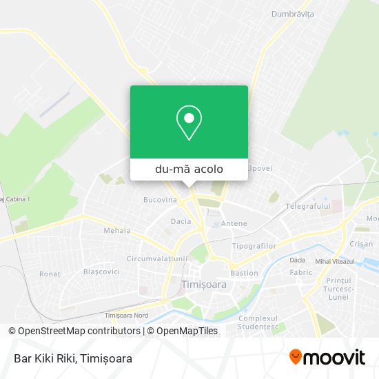 Hartă Bar Kiki Riki
