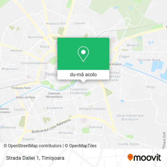Hartă Strada Daliei 1
