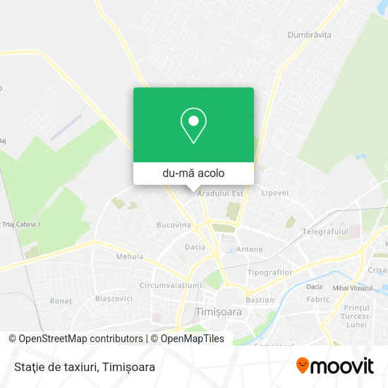 Hartă Staţie de taxiuri